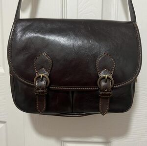 Firenze Leather Mocha Bag